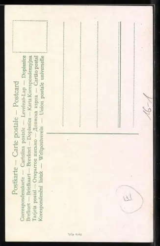 AK Säuglinge auf Tennisschläger, Montage