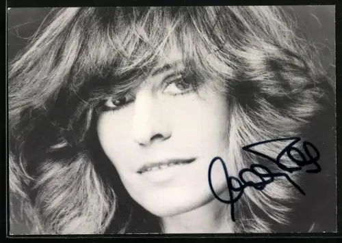 AK Musikerin Mary Roos im Portrait, Autograph