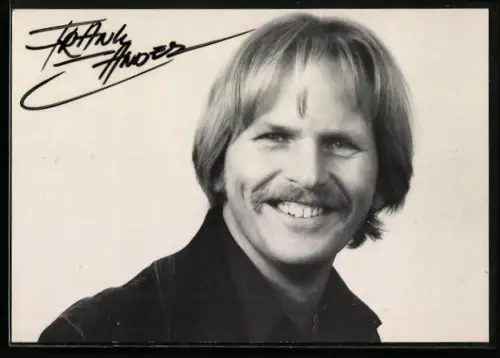 AK Musiker Franz Zander lächelt in die Kamera, Autograph