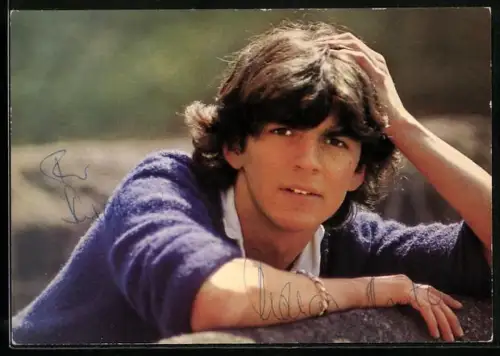 AK Musiker Thomas Anders mit nachdenklichem Blick, Autograph