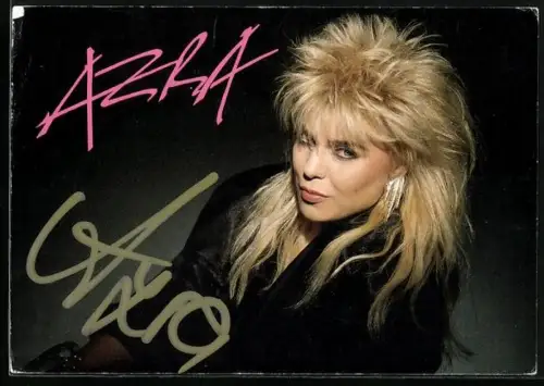 AK Sängerin Arza mit verführerischem Blick, Autograph