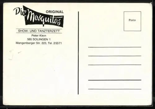 AK Musiker-Gruppe Die Mosquitos im Portrait, Autographen