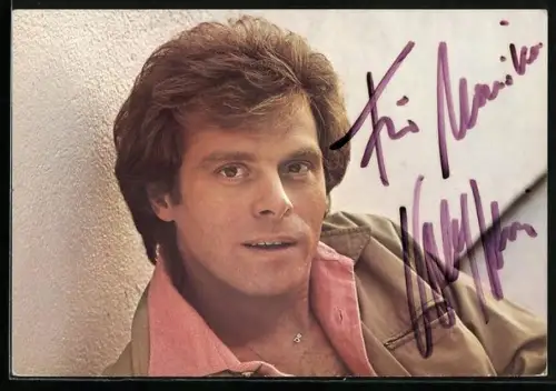 AK Musiker Tony Holiday im Portrait, Autograph