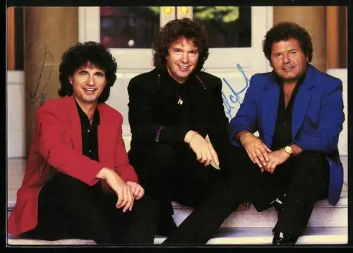 AK Musiker-Gruppe Die Flippers im Portrait, Autograph