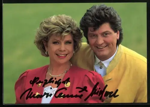 AK Marianne und Michael, Portrait des Duos, Autographen