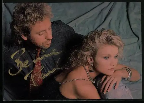 AK Musikerin Bo Andersen und Bernie Paul, Autograph