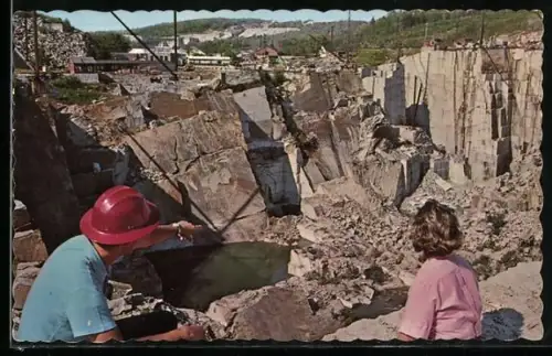 AK Barre, VT, Visitors at the Rock of Ages Granite Quarry