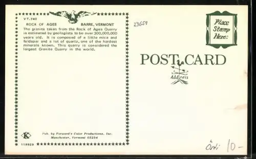 AK Barre, VT, Rock of Ages Granite Quarry, Panorama