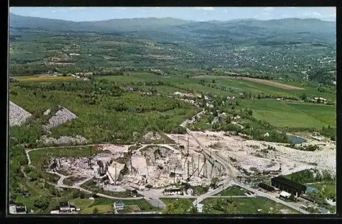 AK Barre, VT, The Wells-Lamson Quarry, Aerial View