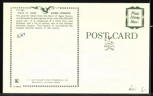 AK Barre, VT, Rock of Ages Granite Quarry, Aerial View