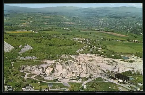 AK Barre, VT, The Wells-Lamson Quarry, Bird`s Eye View