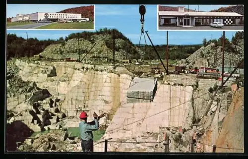 AK Barre, VT, Rock of Ages Granite Quarry, Steinbruch