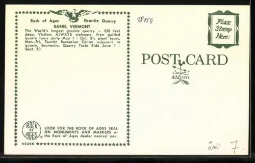 AK Barre, VT, Rock of Ages Granite Quarry, Steinbruch