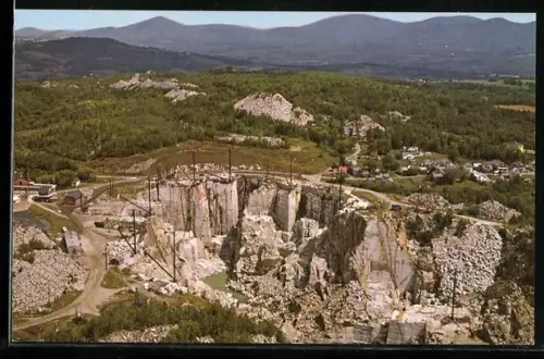AK Barre, VT, Rock of Ages Granite Quarry, Bird`s Eve View