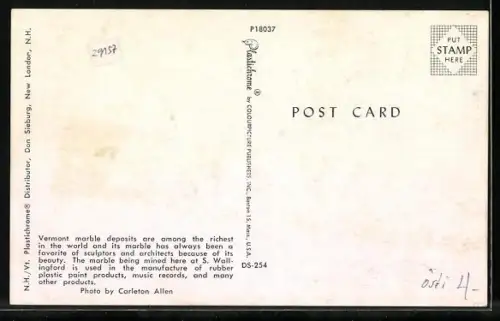 AK S. Wallingford, VT, Marble Quarry