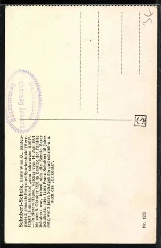 AK Alt-Wien, Schubert-Schule, Säulengasse 3