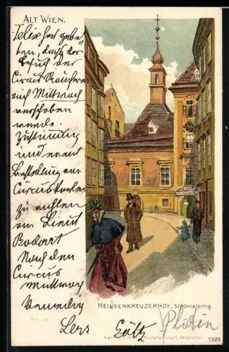 Künstler-AK Wien, Heiligenkreuzerhof