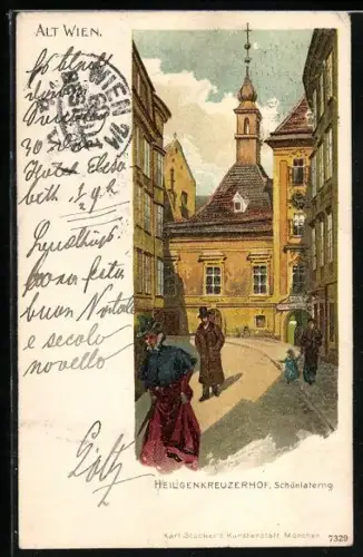 Künstler-AK Wien, Heiligenkreuzerhof