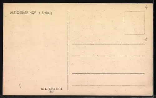 AK Wien, Alt-Wiener-Hof in Erdberg