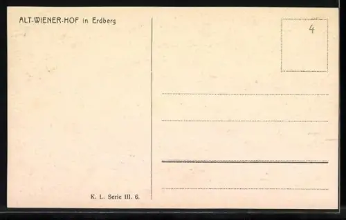 AK Wien, Alter Hof in Erdberg