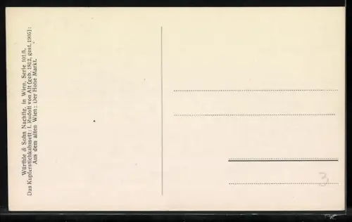 AK Alt-Wien, Der Hohe Markt mit Ständen