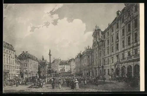 AK Alt-Wien, Am Hof, Strassenpartie