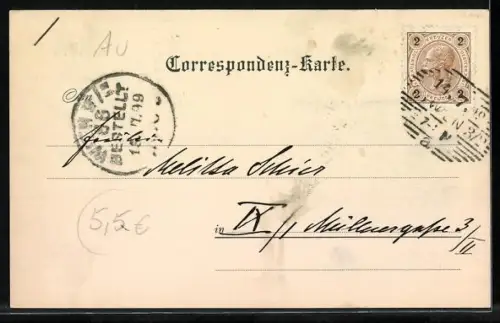 AK Alt-Wien, Dreifaltigkeitshof, Judengasse