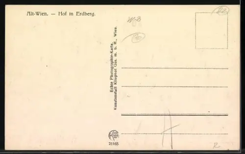 AK Wien, Alt-Wiener-Hof in Erdberg