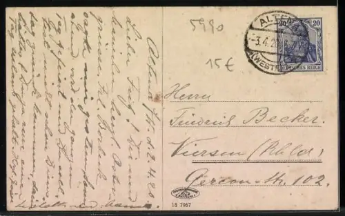 AK Altena i. W., Totalansicht