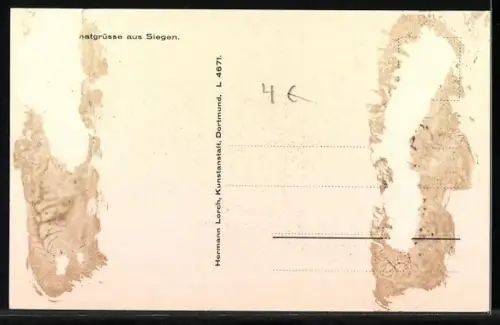 AK Siegen i. W., Blick in die Numbach