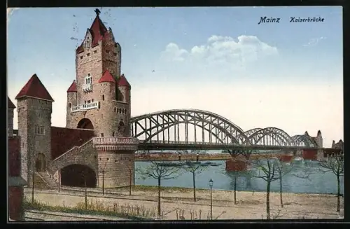 AK Mainz, Kaiserbrücke
