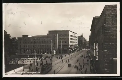 AK Essen, Burgplatz, Kettwigerstrasse, Blum