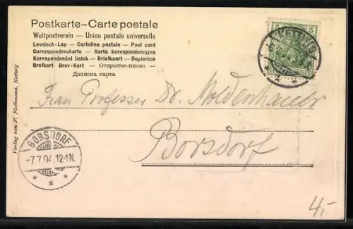 AK Kettwig a. Ruhr, Panorama der Stadt an der Ruhr