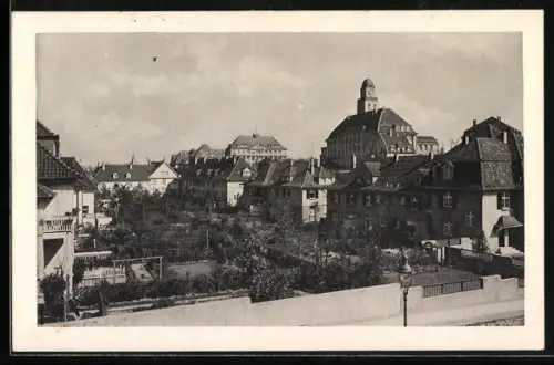 AK Essen, Wohnviertel Eigenheim und Baugewerkschule