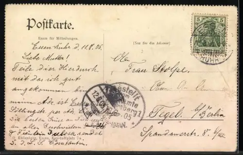 AK Essen a. Ruhr, Stadtgarten, Neuer Teich