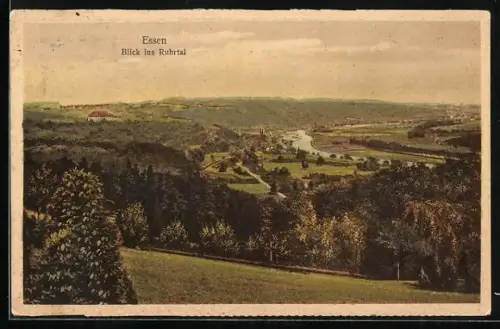 AK Essen, Blick ins Ruhrtal