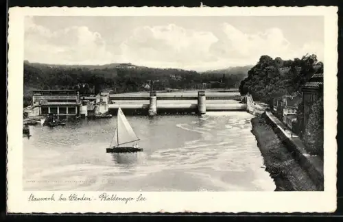 AK Werden, Stauwerk, Baldeneyer See