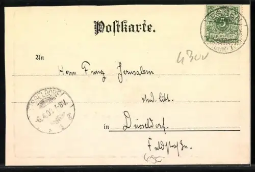 AK Essen a. d. Ruhr, Stadtpanorama