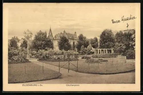 AK Oldenburg i. Gr., Cäcilienplatz