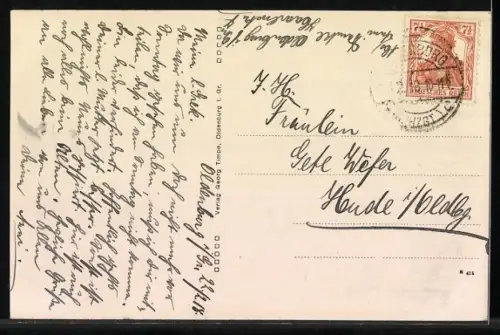 AK Oldenburg i. Gr., Cäcilienplatz