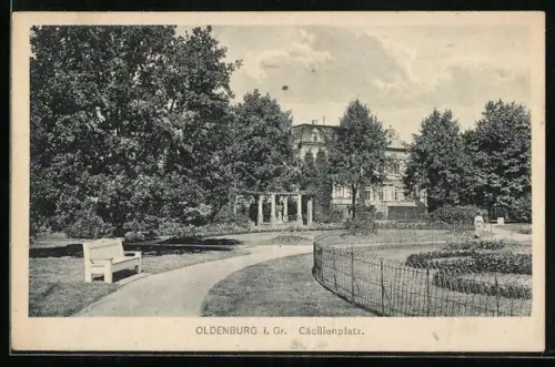 AK Oldenburg i. Gr., Cäcilienplatz