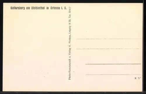 AK Grimma i. S., Gattersborg am Moldenthal