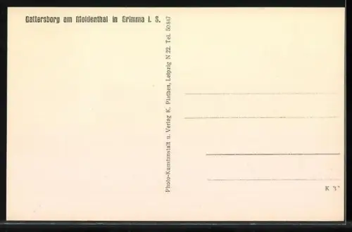 AK Grimma i. S., Gattersburg am Muldenthal