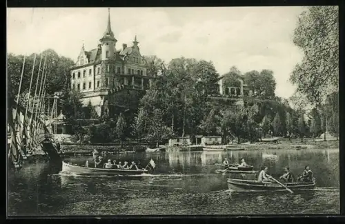 AK Grimma i. Sa., Gattersburg am Muldenthal