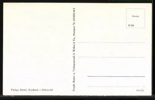 AK Sandbach i. Odenwald, Ortsansicht mit Burg Breuberg