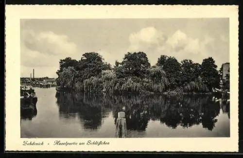 AK Zehdenick, Havelpartie am Schlösschen
