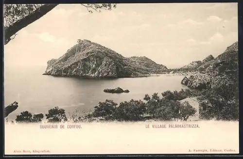 AK Paläokastrizza /Corfou, Le Village Paläokastrizza