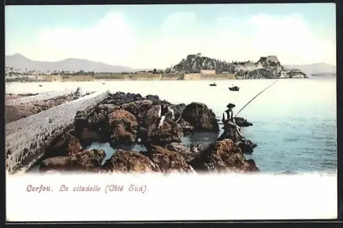 AK Corfou, La Citadelle, Coté Sud