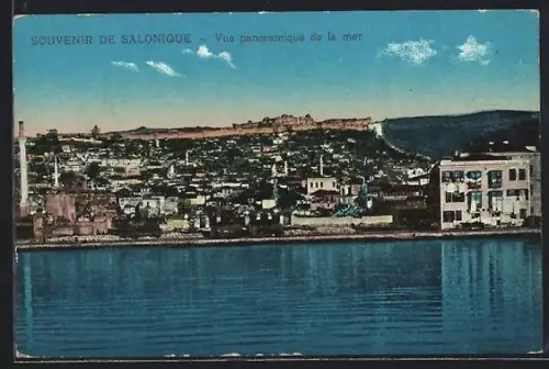 AK Salonique, Vue panoramique de la mer