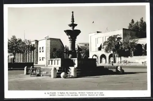 AK Rhodos, Brunnen am Strand